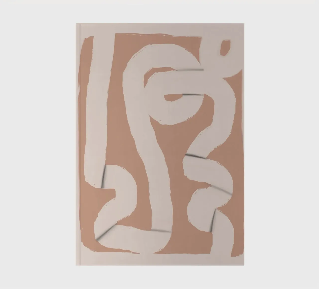 Paper strip abstract 05 notebook by Little Dean
