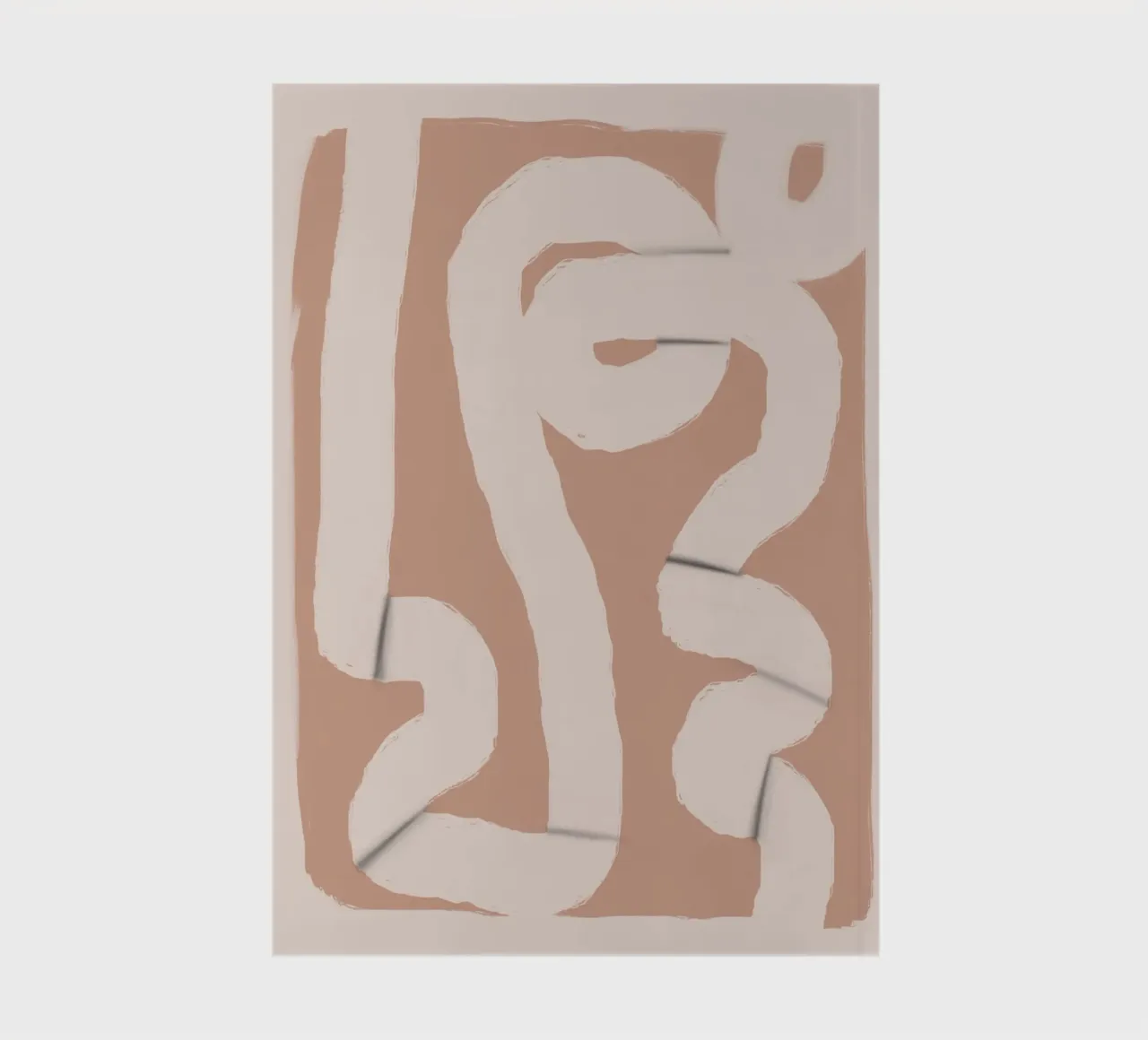 Paper strip abstract 05 notebook by Little Dean