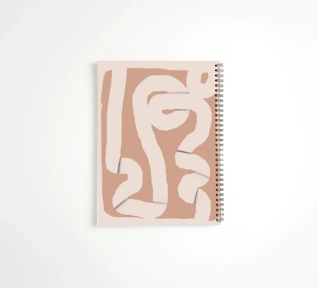 Paper strip abstract 05 spiral notebook by Little Dean