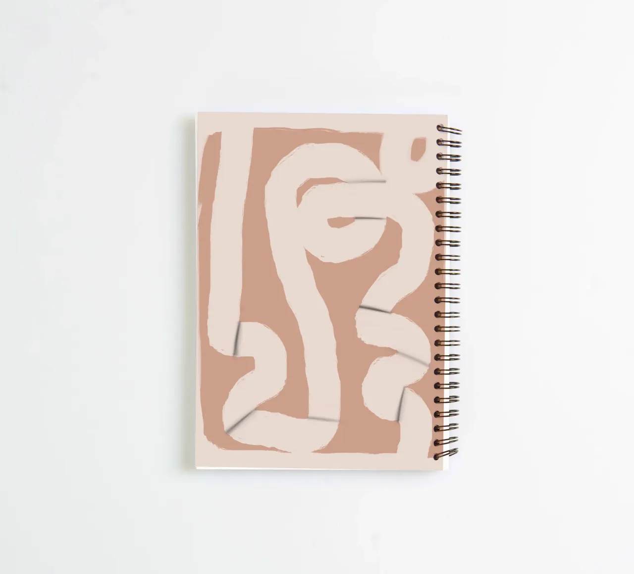 Paper strip abstract 05 spiral notebook by Little Dean