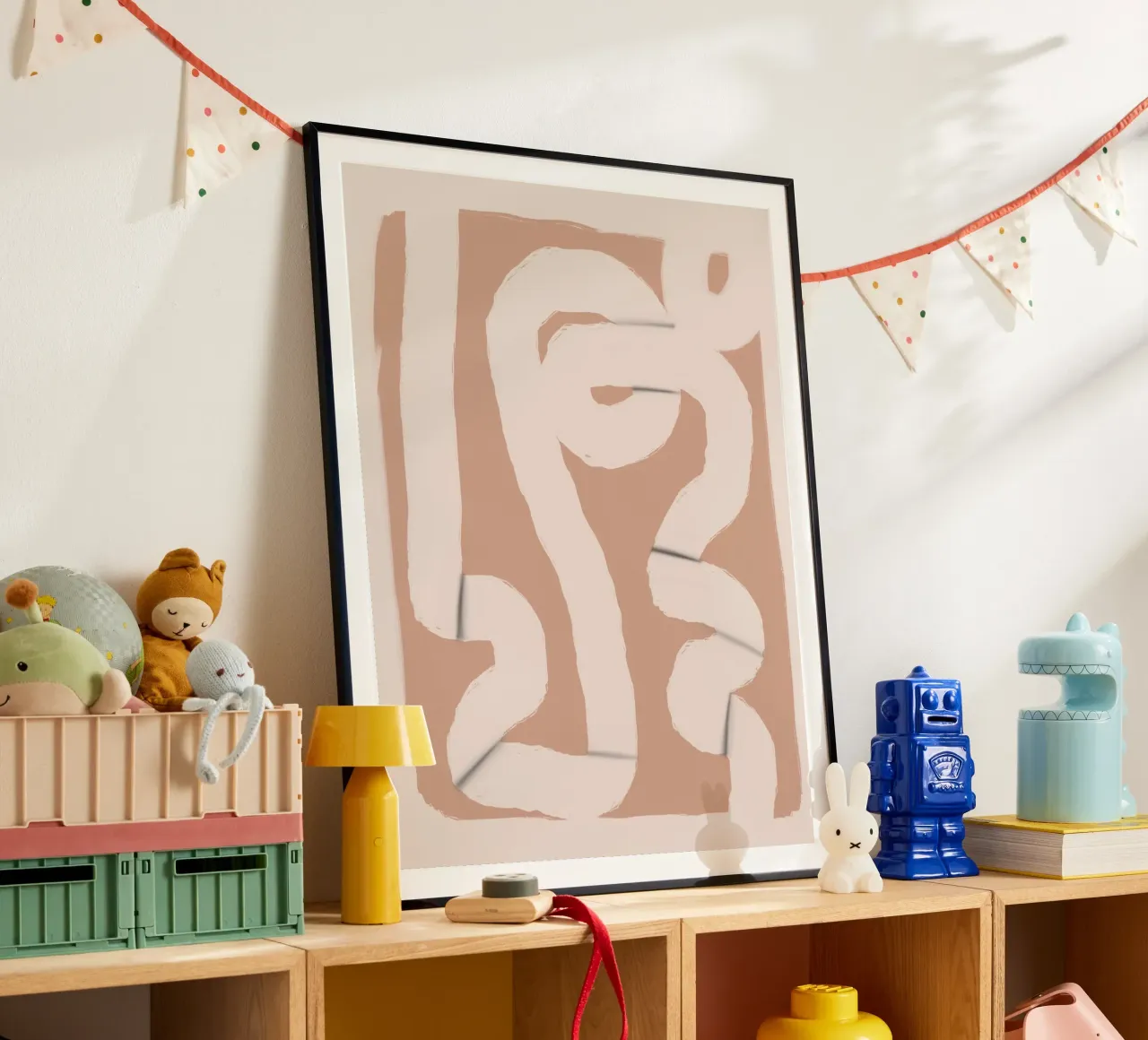 Striscia di carta astratta 05 poster da Little Dean