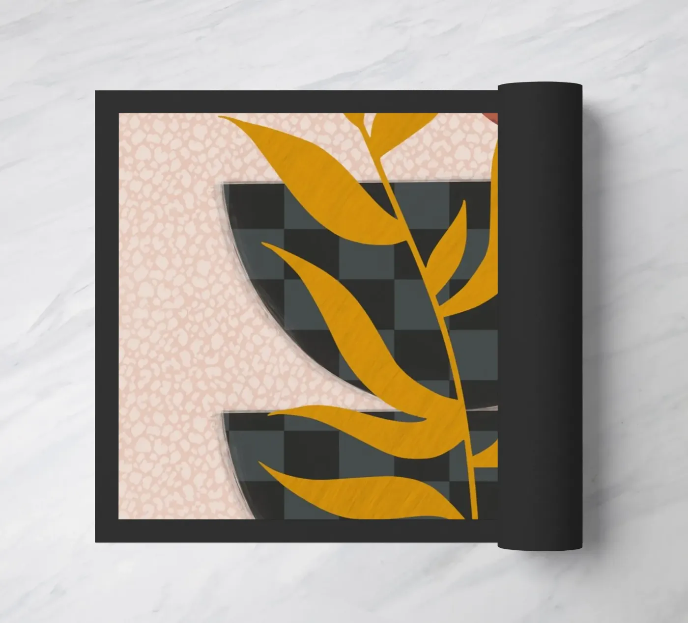 Boho two halves doormat by Little Dean