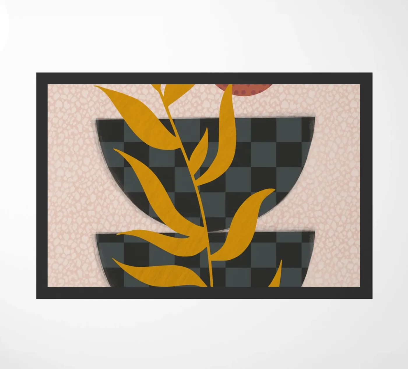 Boho two halves doormat by Little Dean