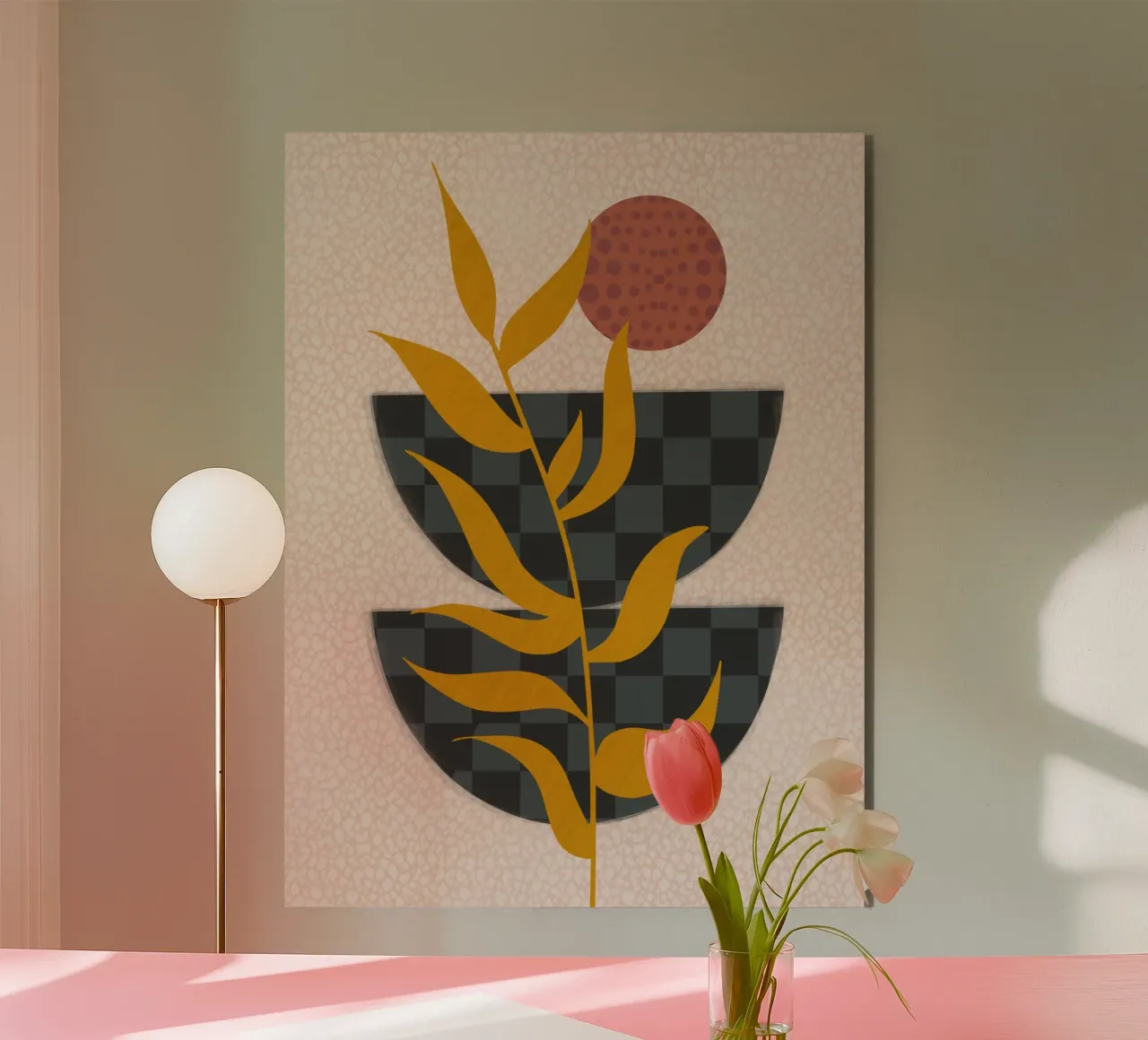 Boho due metà alluminio dibond da Little Dean