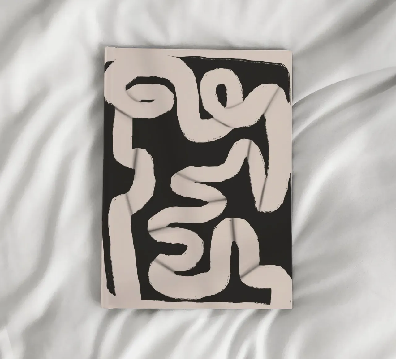 Paper strip abstract 06 notebook by Little Dean