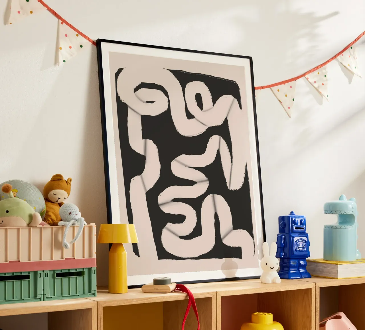 Striscia di carta astratta 06 poster da Little Dean