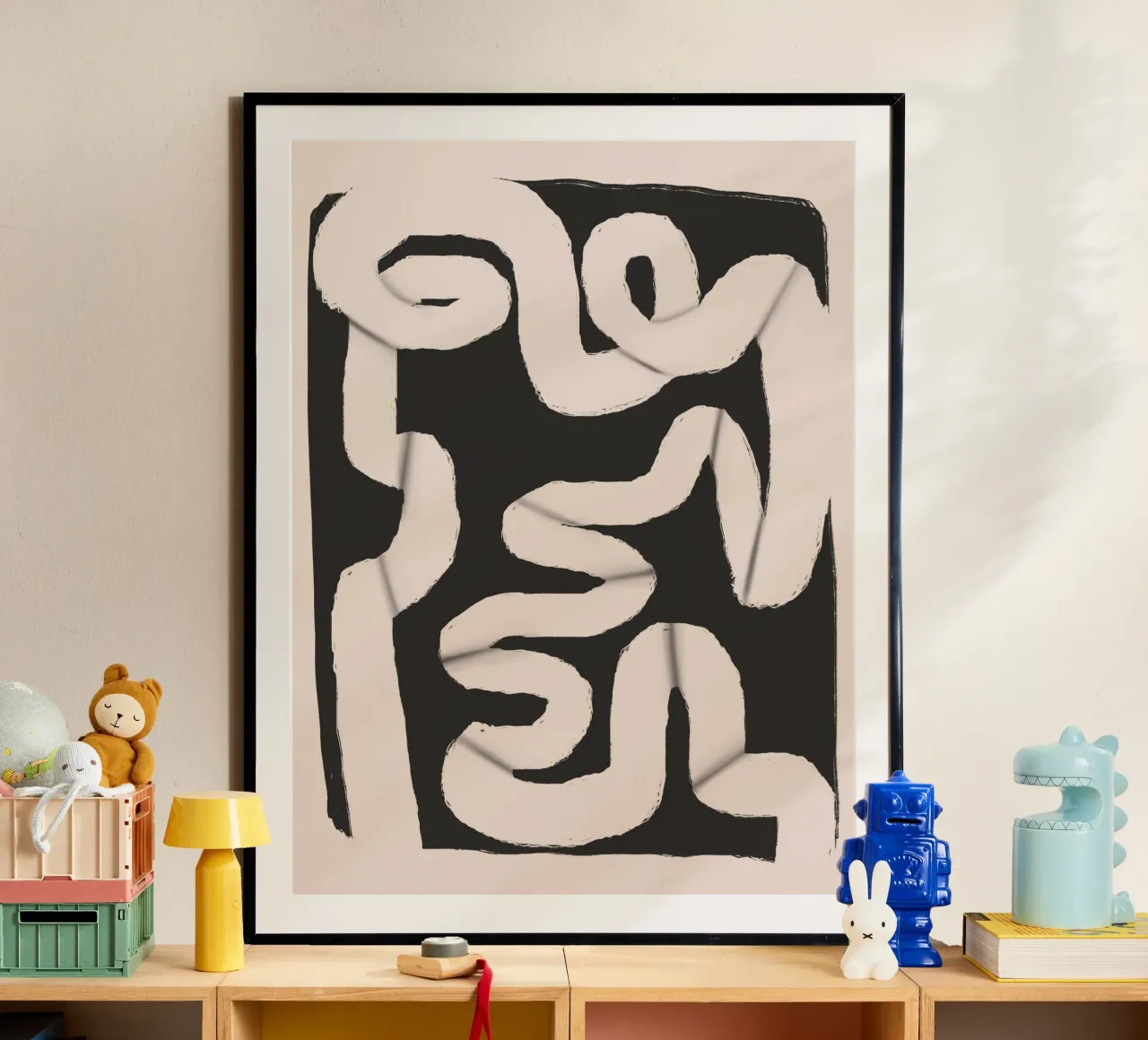 Striscia di carta astratta 06 poster da Little Dean