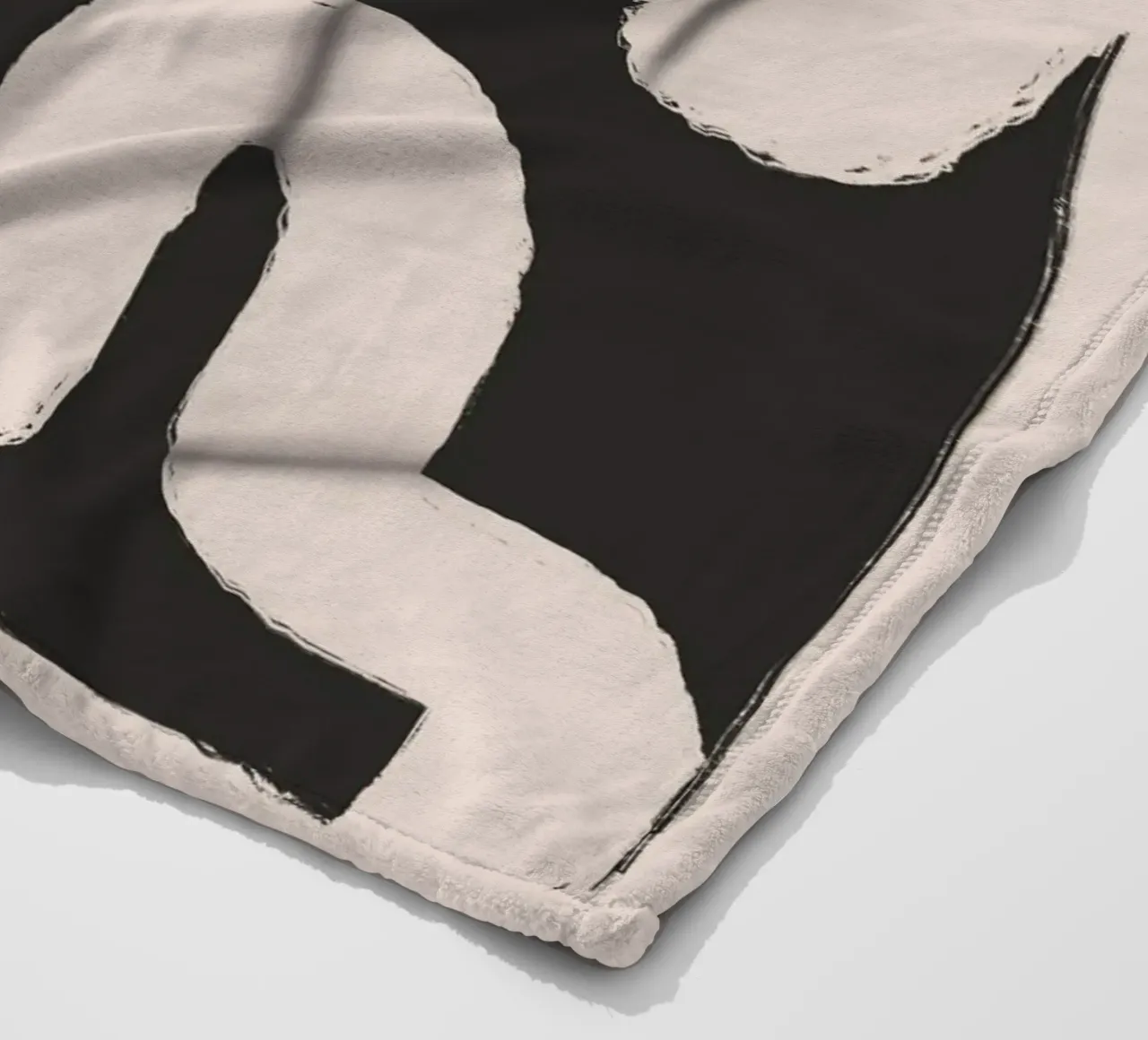 Striscia di carta astratta 06 coperta in pile da Little Dean