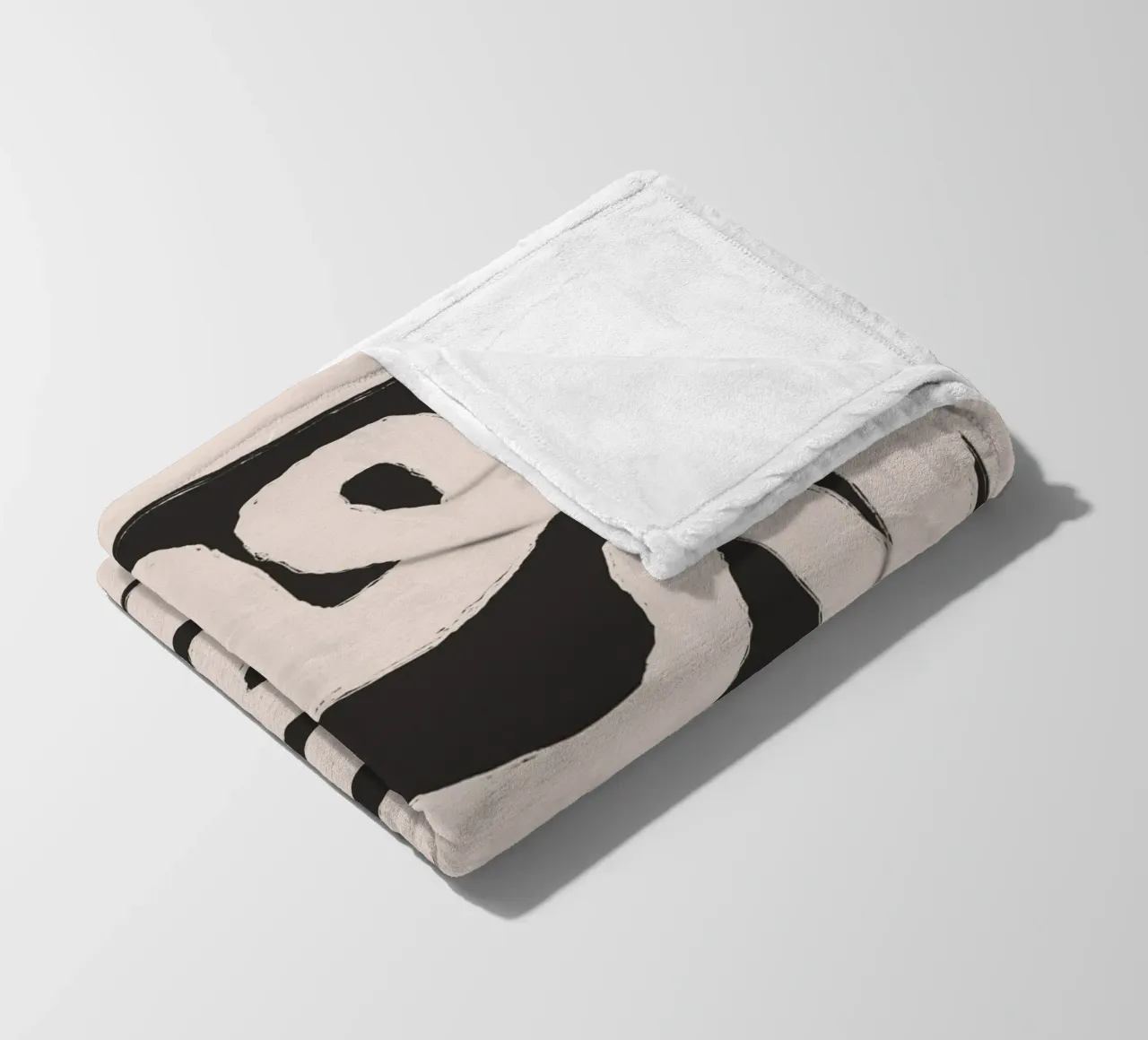 Striscia di carta astratta 06 coperta in pile da Little Dean