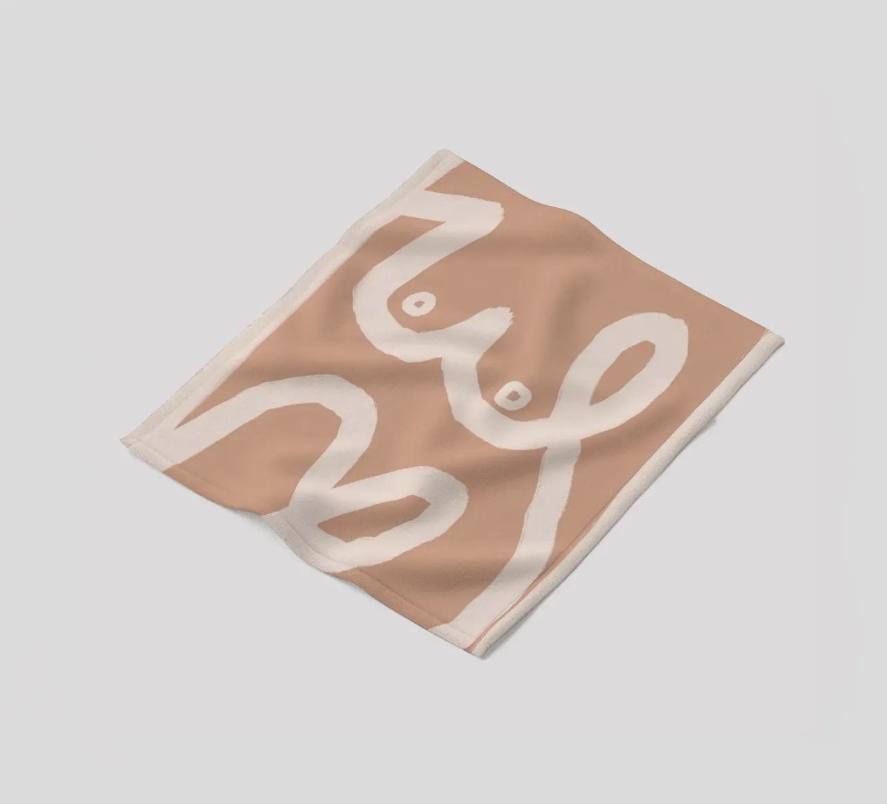 Striscia di carta astratta 07 coperta in pile da Little Dean