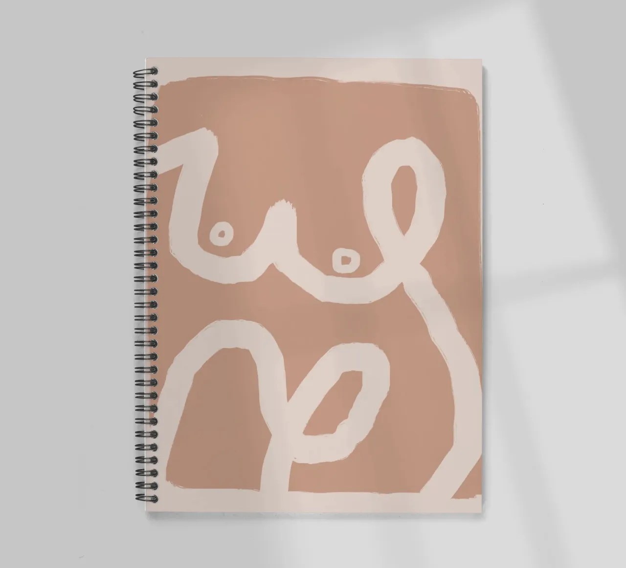 Paper strip abstract 07 spiral notebook by Little Dean