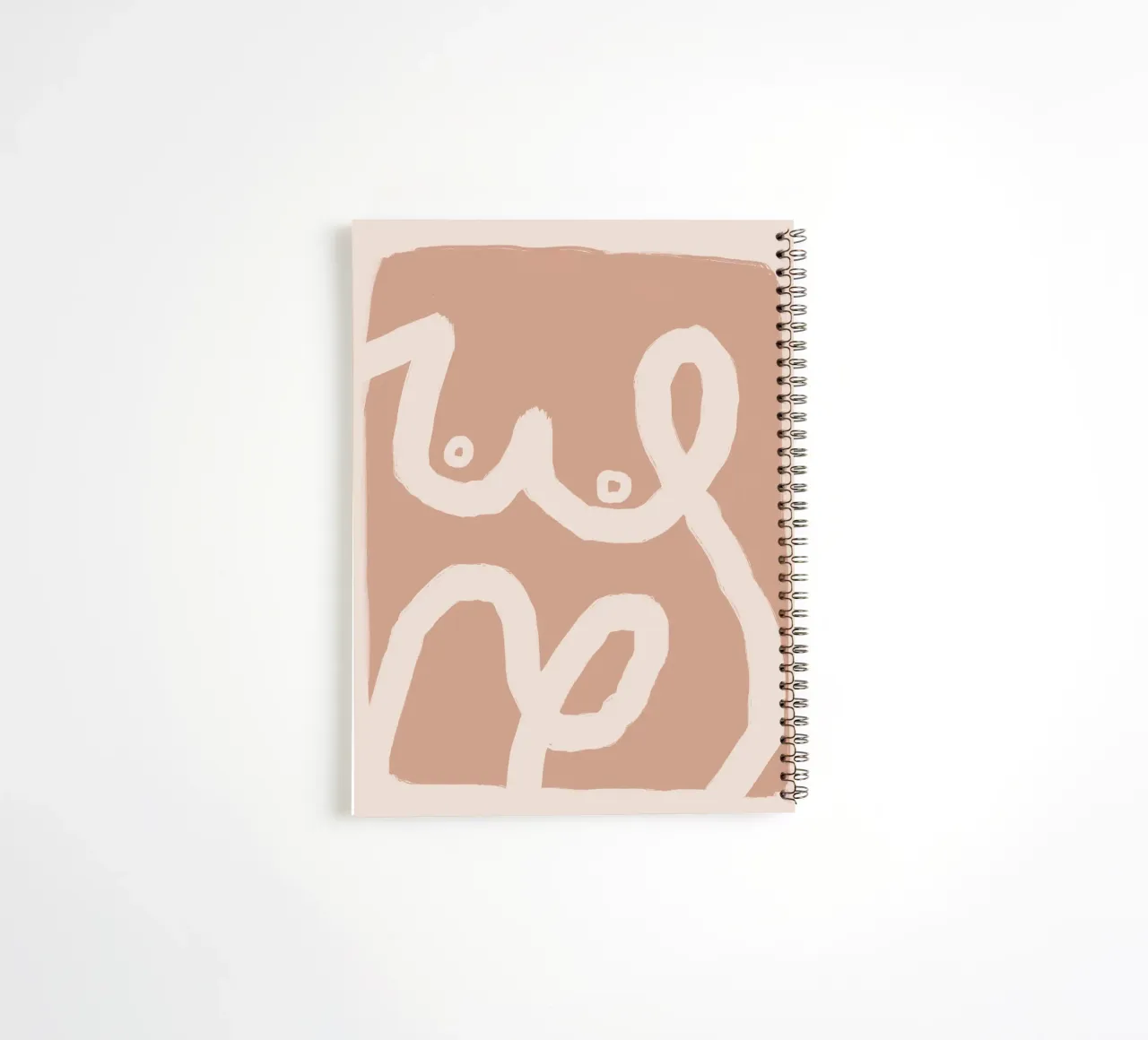 Paper strip abstract 07 spiral notebook by Little Dean