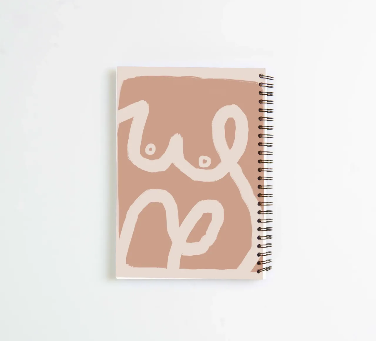 Paper strip abstract 07 spiral notebook by Little Dean