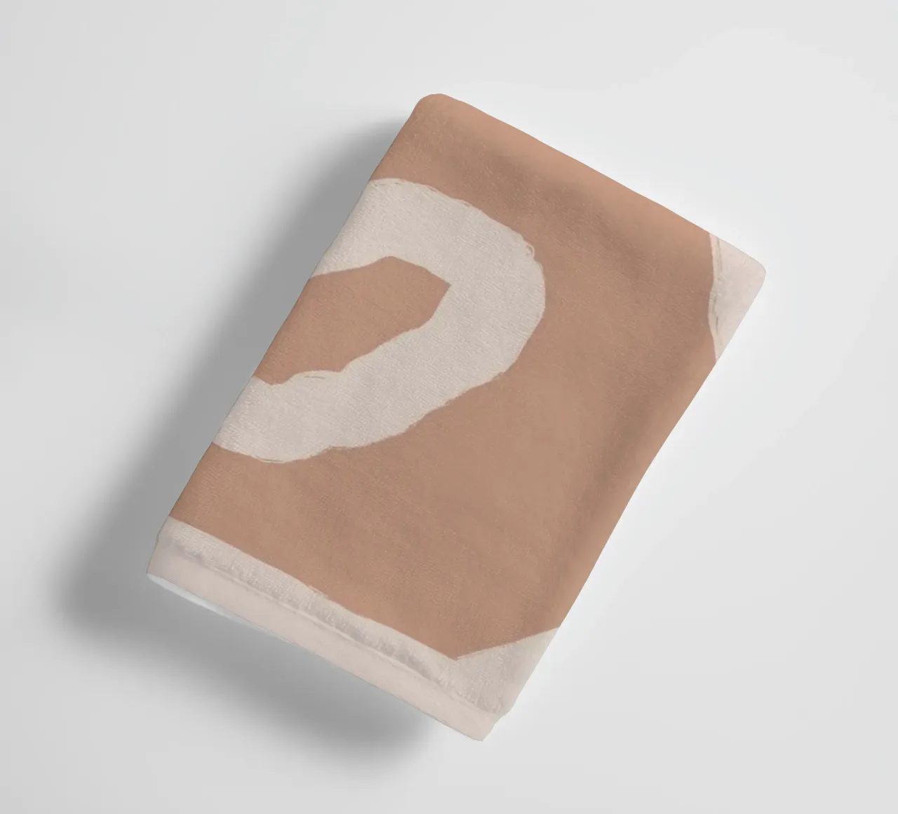 Paper strip abstract 07 towel by Little Dean