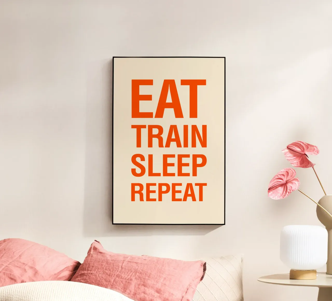 Eat Train Sleep Repeat plexiglass da The Typo Dept.