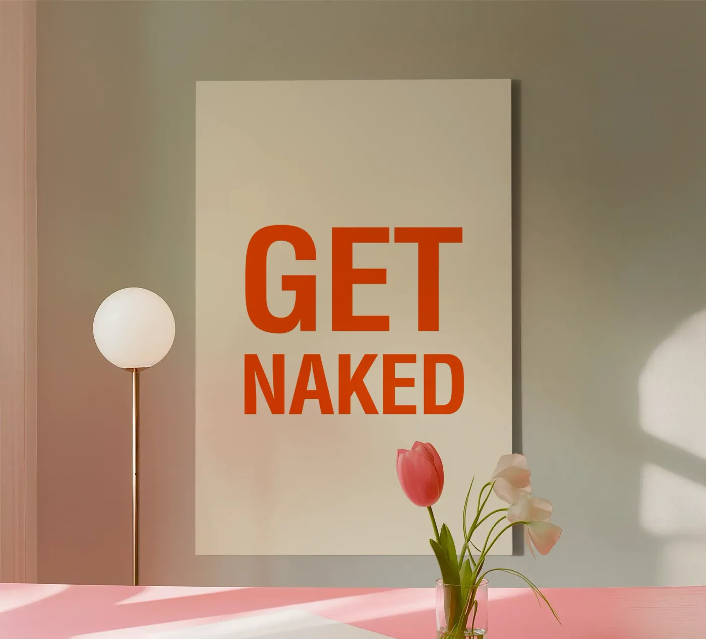 Get Naked canvas van The Typo Dept.