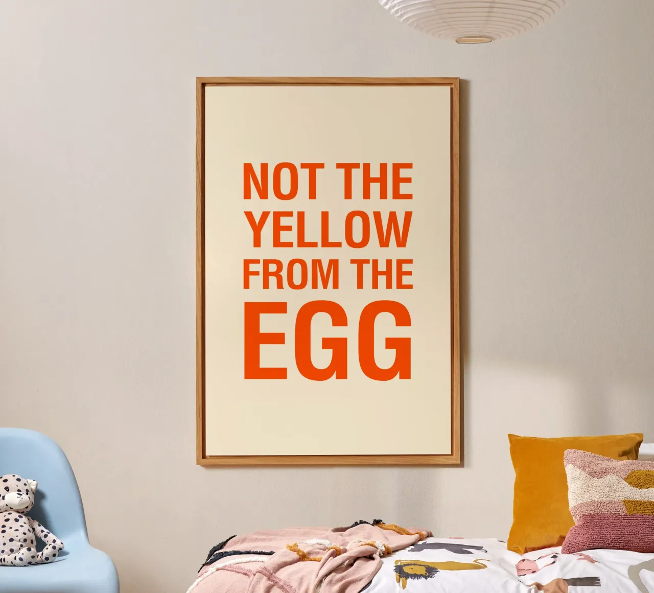 Not the Yellow from the Egg alluminio dibond da The Typo Dept.
