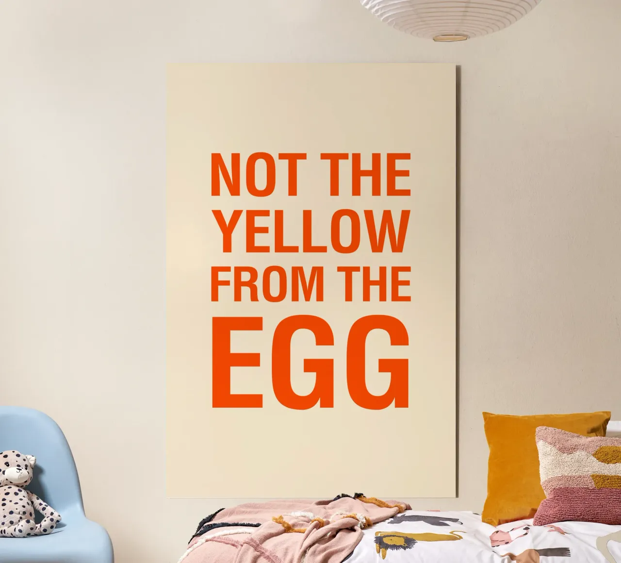 Not the Yellow from the Egg alluminio dibond da The Typo Dept.