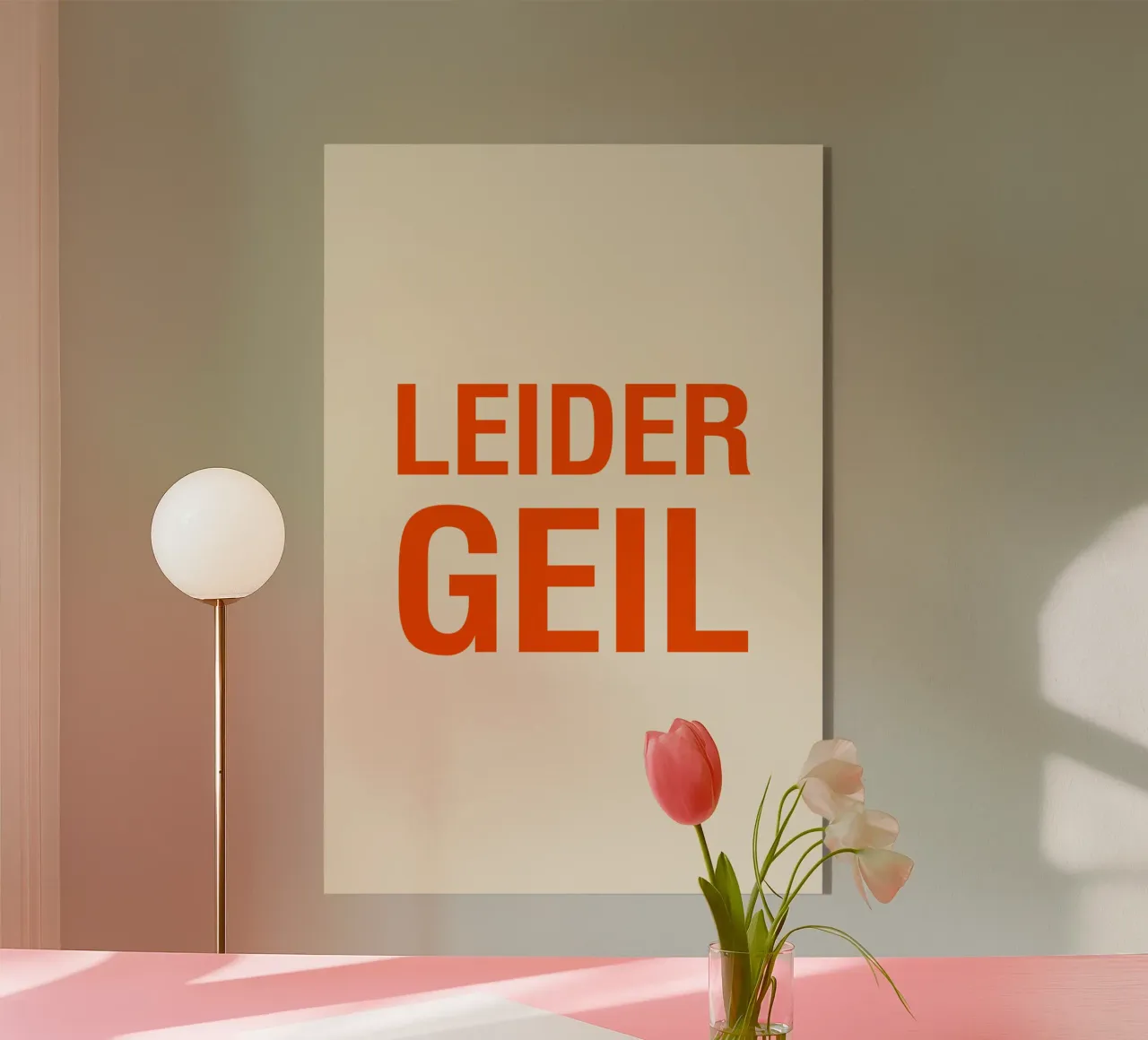 Leider geil plexiglass da The Typo Dept.