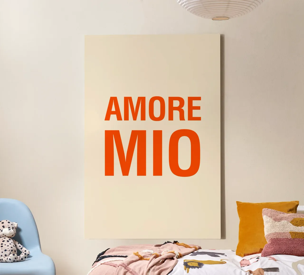 Amore mio tela con Cornice a cassetta da The Typo Dept.