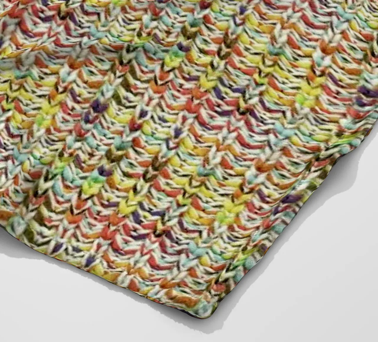 Cozy Vibrance: Colorful Knit Pattern coperta in pile da Curious Collections by Marielle Leenders