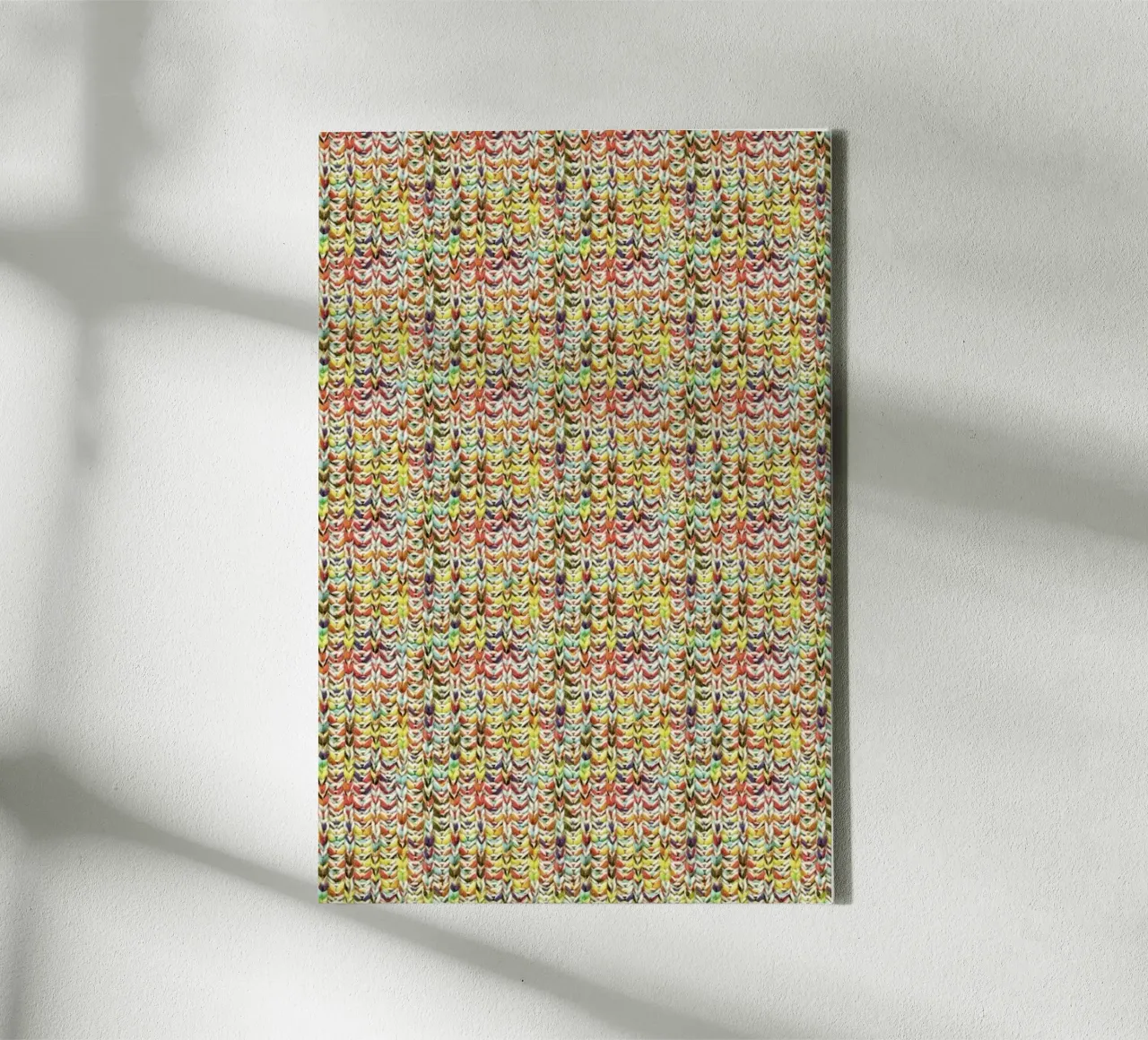 Cozy Vibrance: Colorful Knit Pattern canvas by Curious Collections by Marielle Leenders