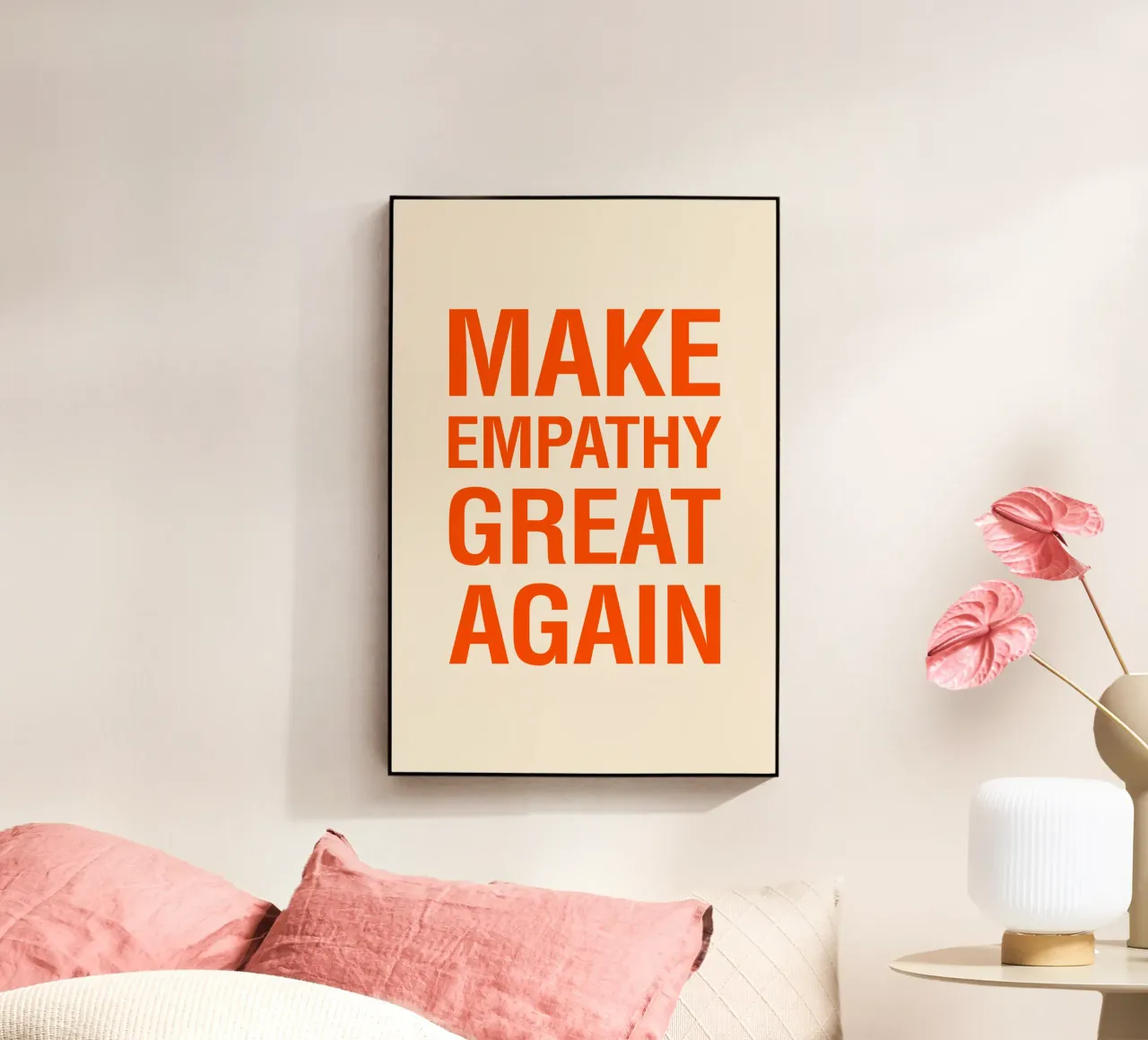 Make Empathy Great Again plexiglass da The Typo Dept.