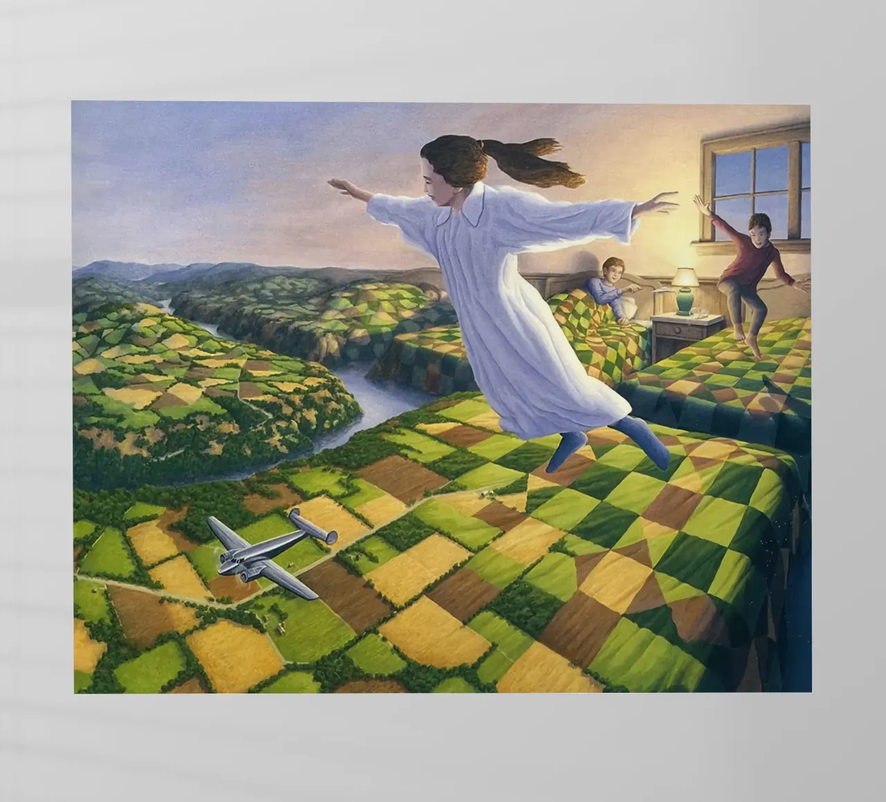 Rob Gonsalves L'aviazione a letto pellicola backlit da Trudeau Art Galley