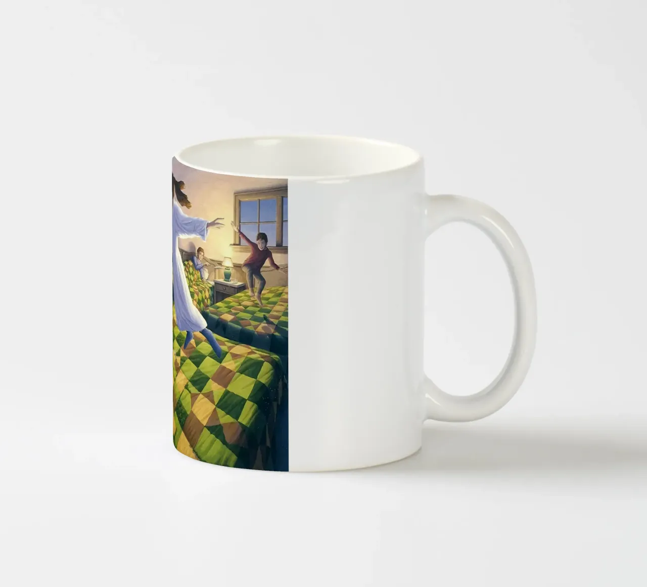 Rob Gonsalves L'aviazione a letto tazza in ceramica da Trudeau Art Galley