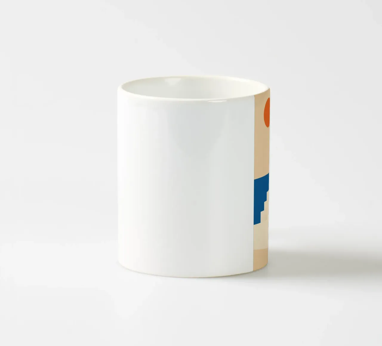 Santorini - Cupole blu e sole greco tazza in ceramica da JETLAG | affiches voyage