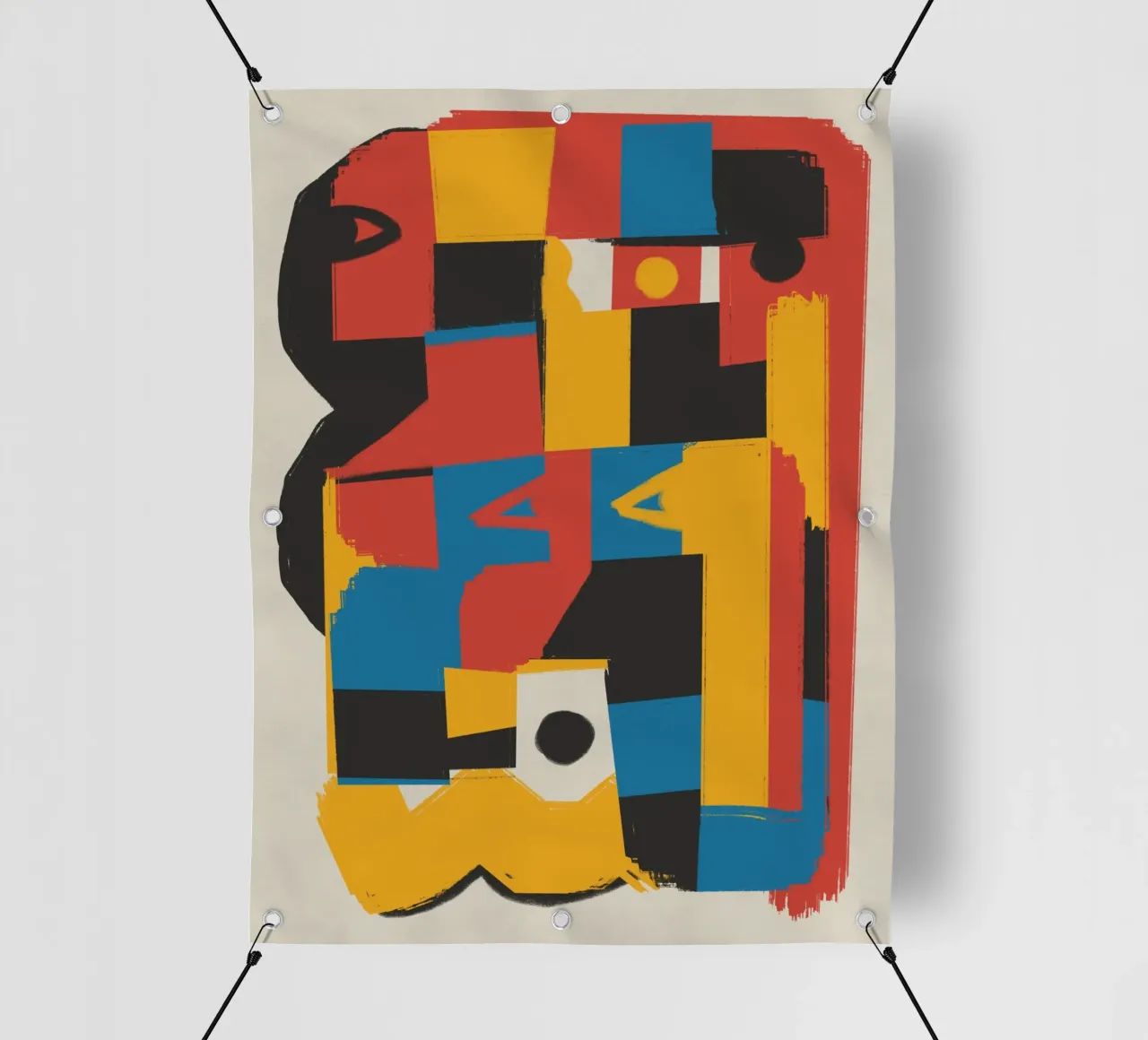 Blocchi di colori primari telo in pvc da Little Dean