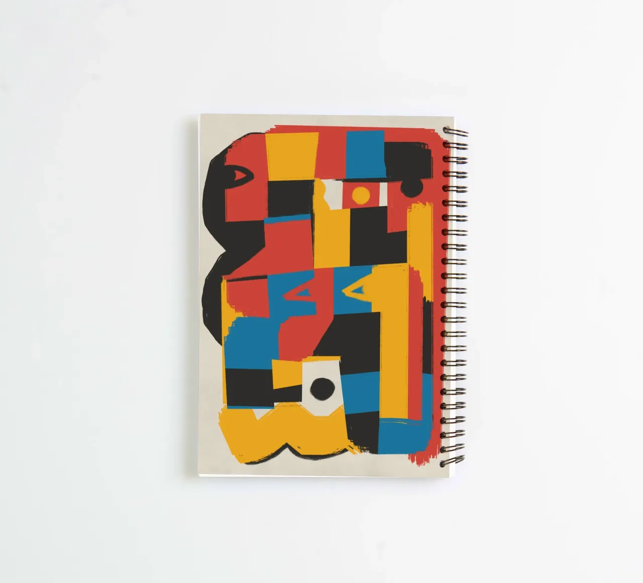 Primary colors blocks spiral notebook by Little Dean