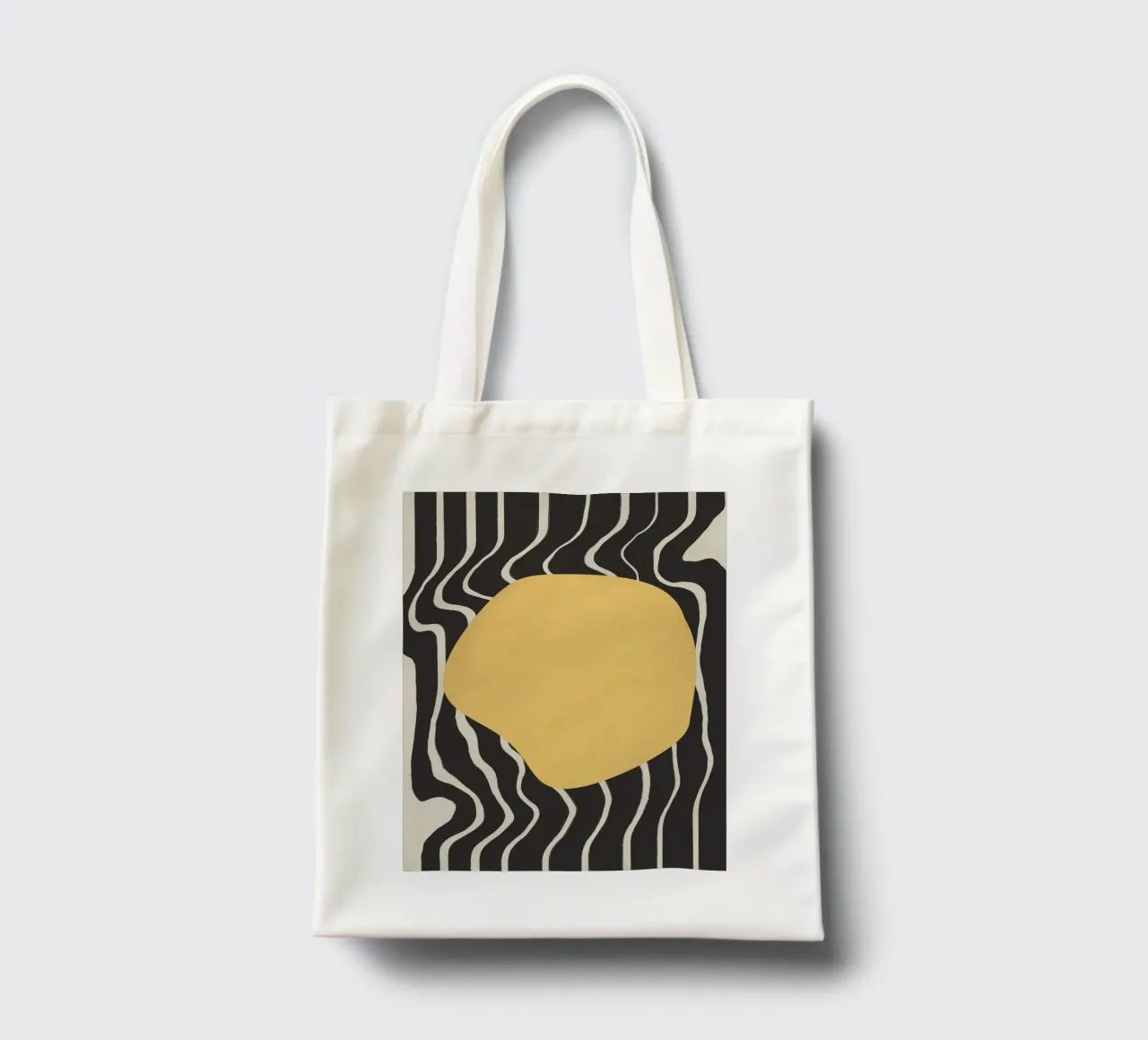 Warp yellow tote bag by Little Dean