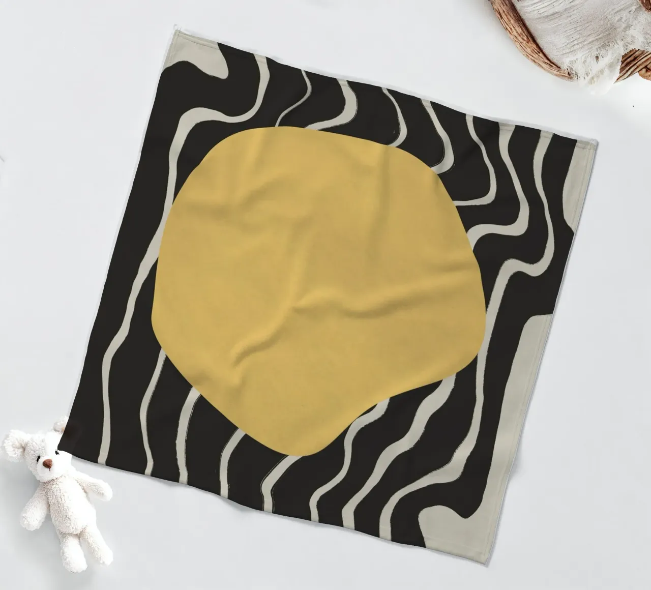 Giallo ordito coperta in pile da Little Dean