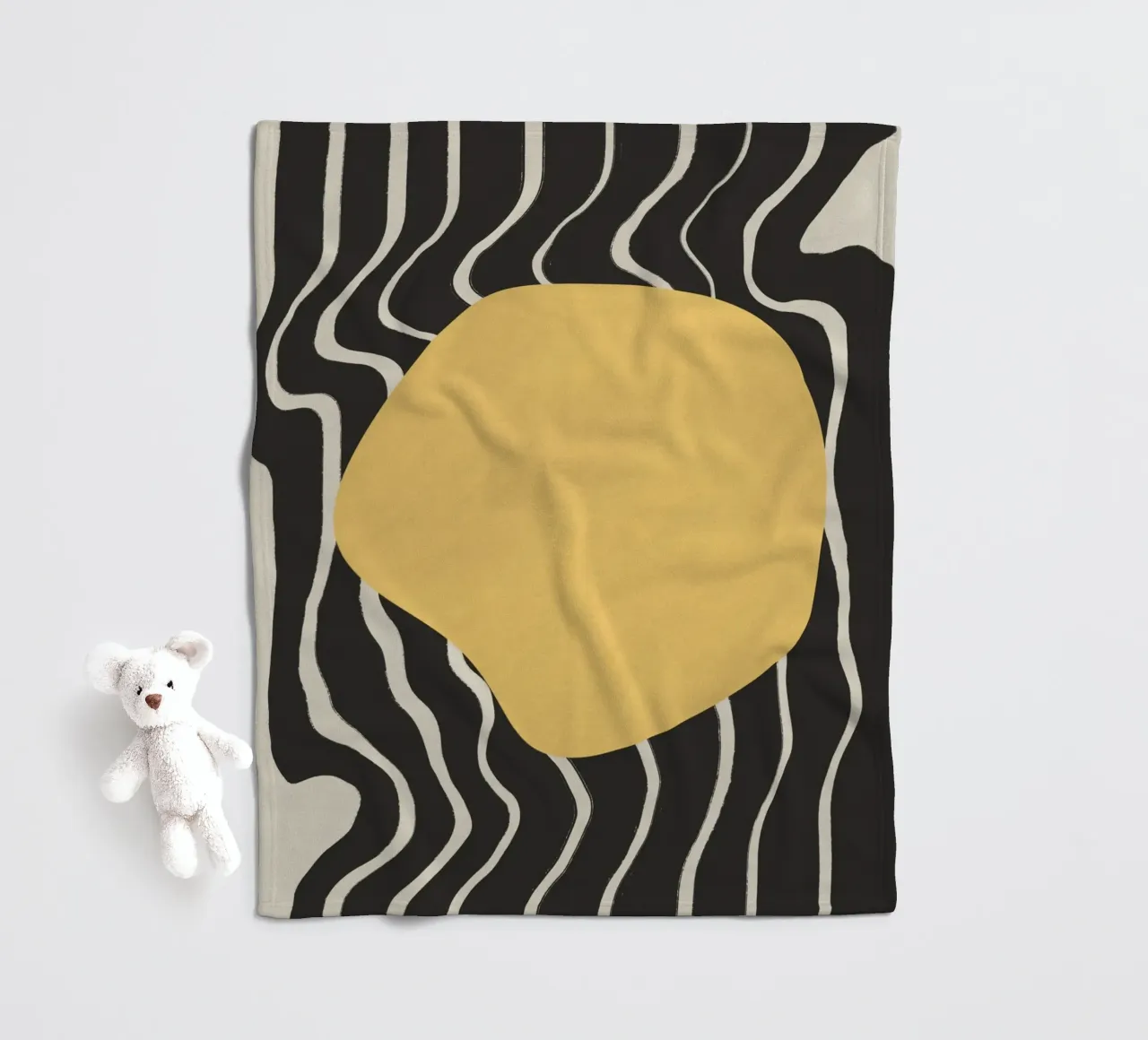 Giallo ordito coperta in pile da Little Dean