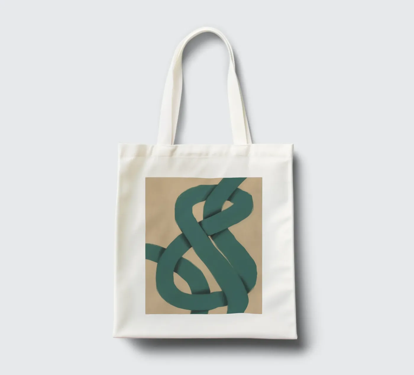 Interlocking vert tote bag de Little Dean