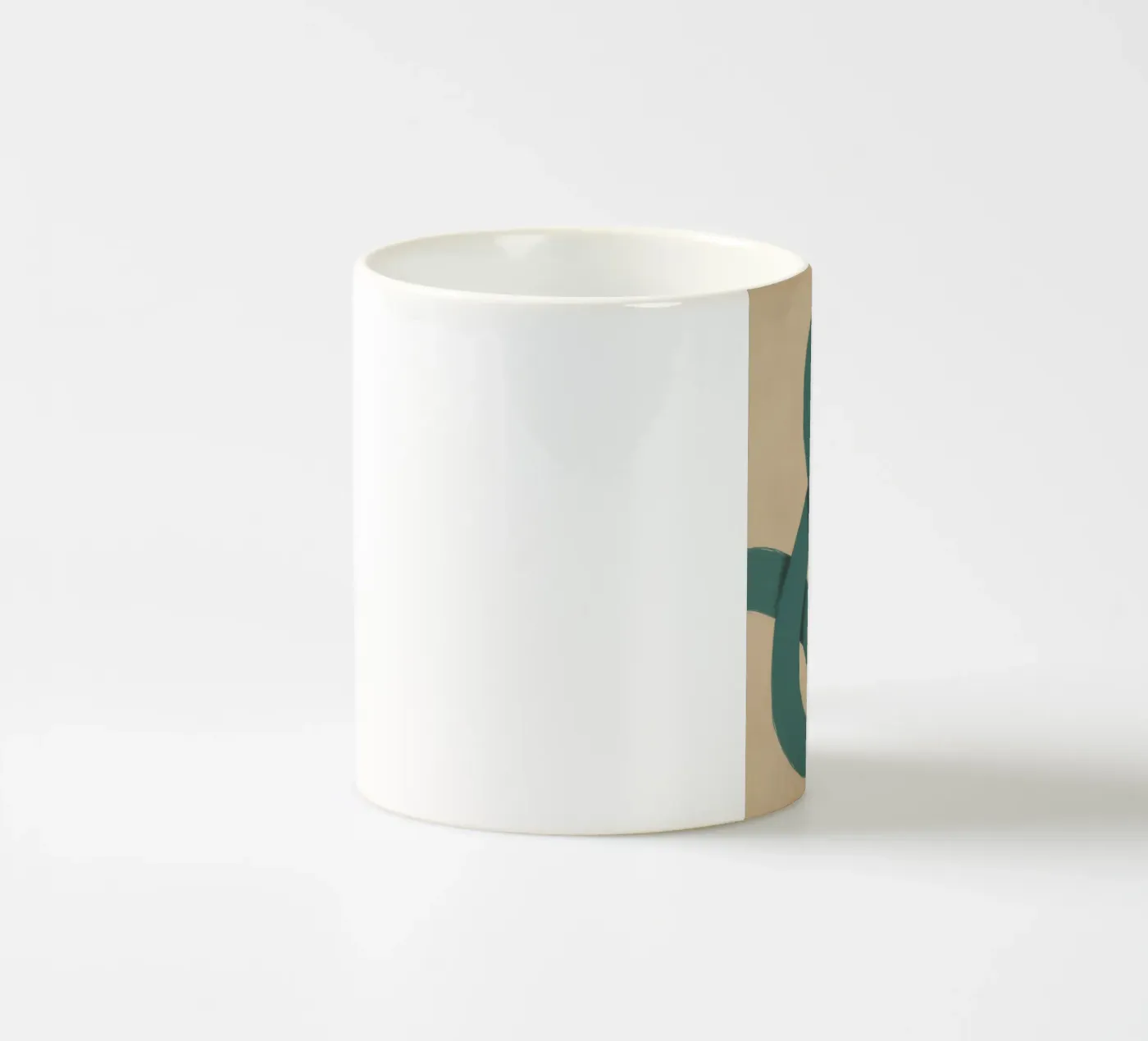Interlocking green tazza in ceramica da Little Dean