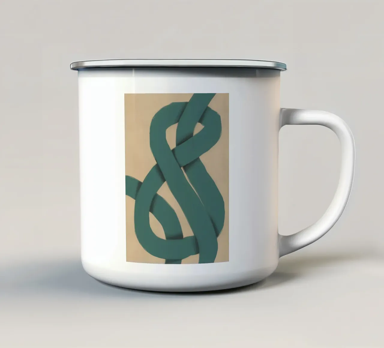 Verde ad incastro tazza in smalto da Little Dean