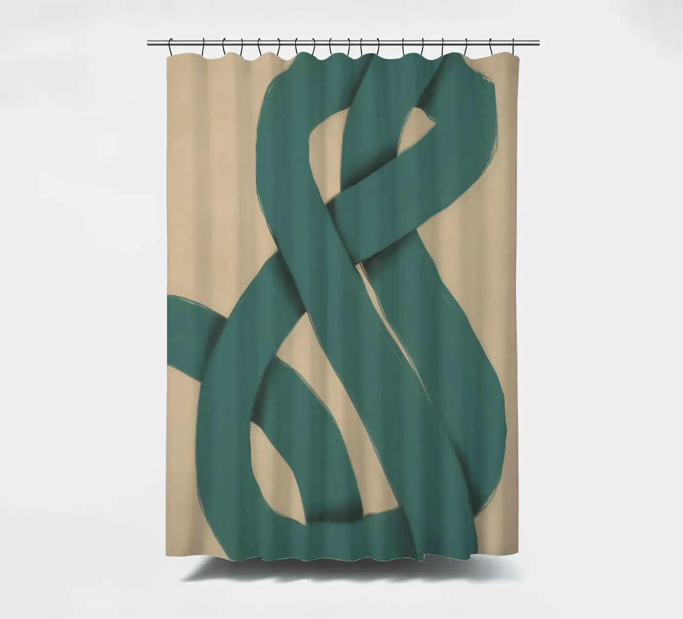 Interlocking vert rideau de douche de Little Dean