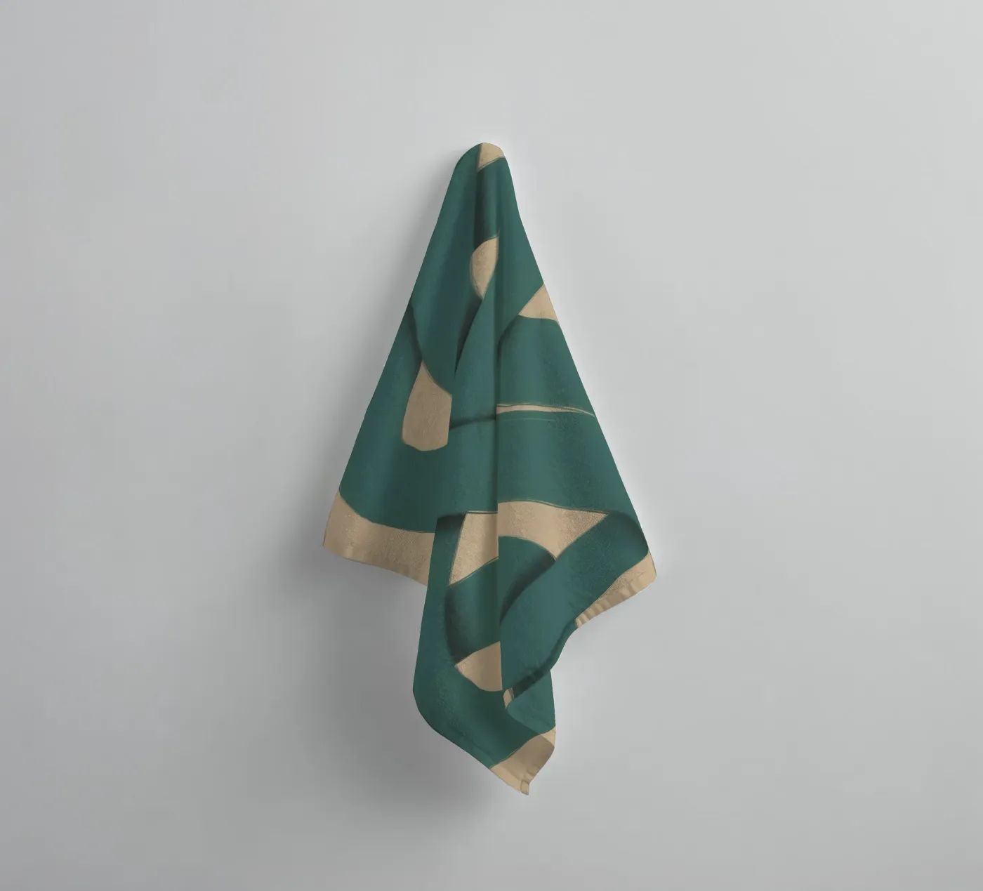 Interlocking green Handtuch von Little Dean
