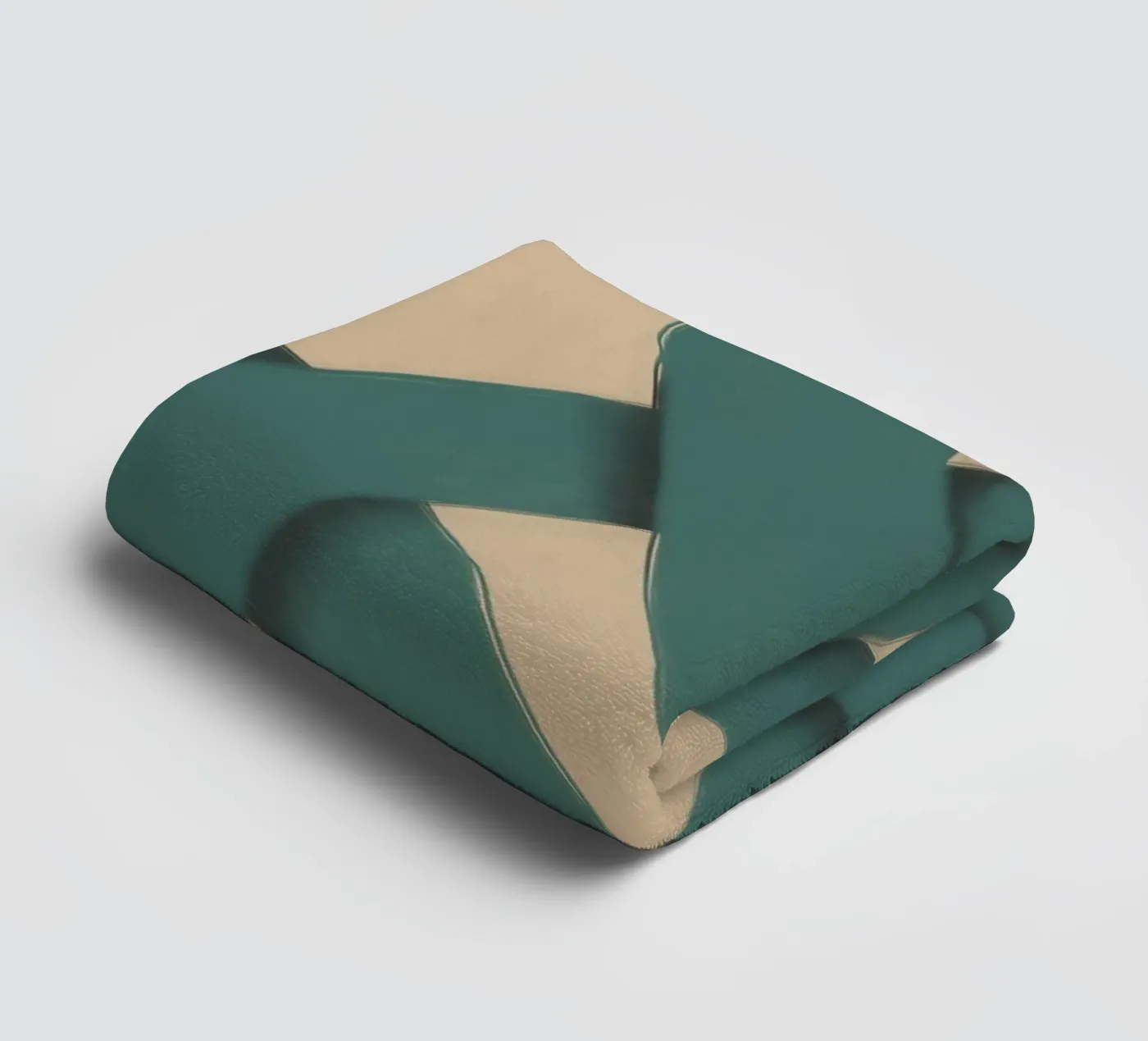 Interlocking green Handtuch von Little Dean