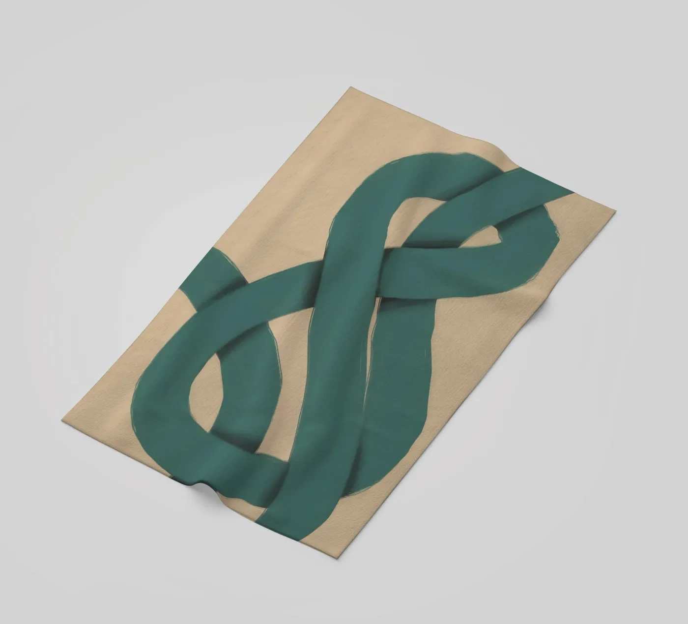 Interlocking vert serviette de plage de Little Dean