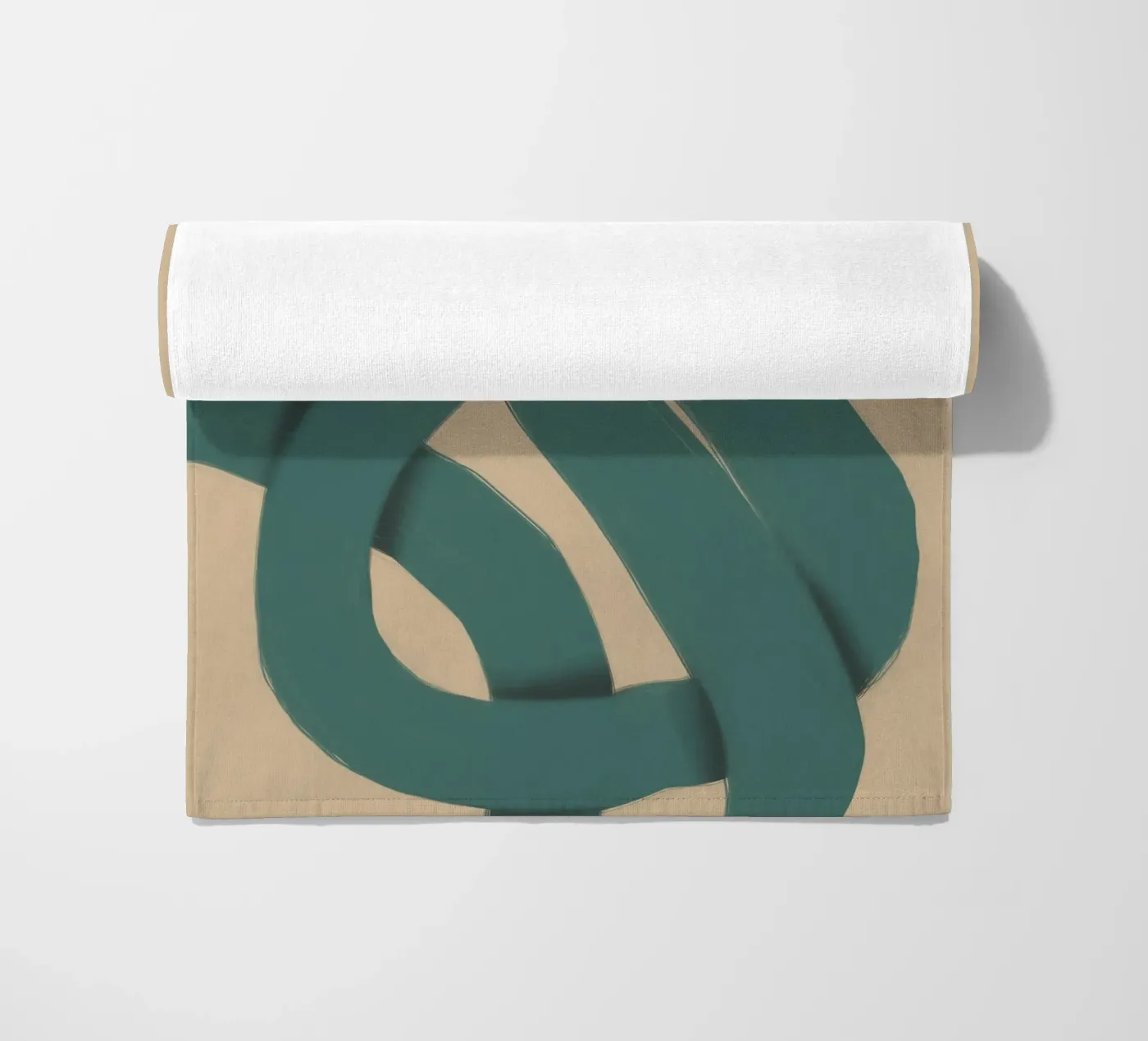 Interlocking vert serviette de plage de Little Dean