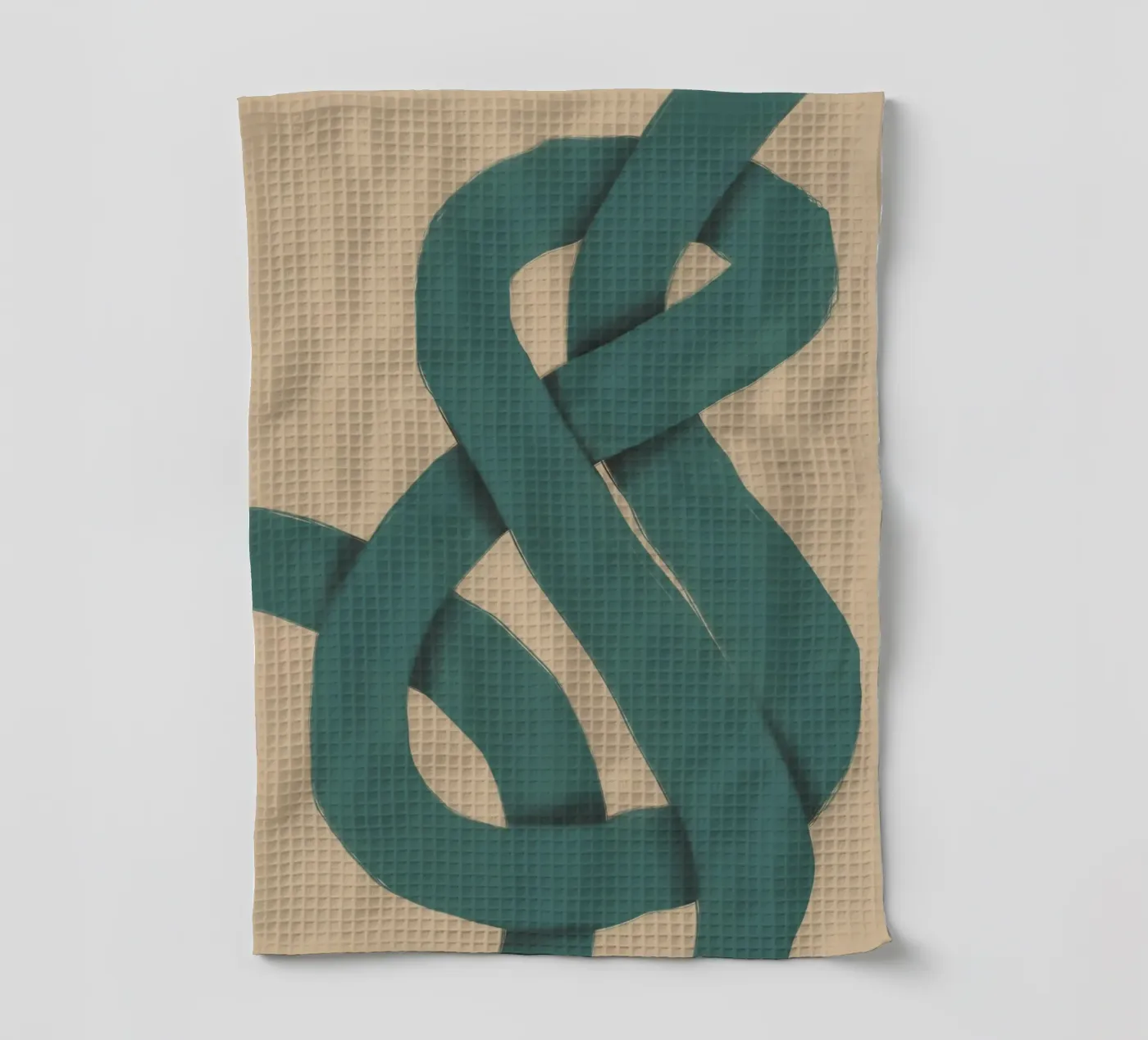 Interlocking green Geschirrtuch von Little Dean