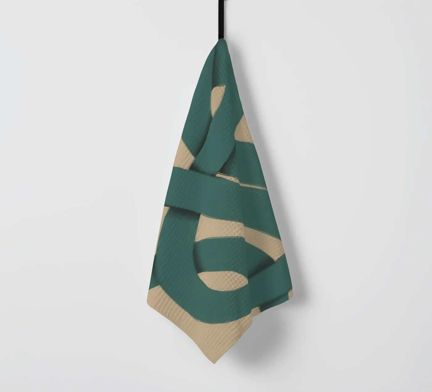 Interlocking green Geschirrtuch von Little Dean