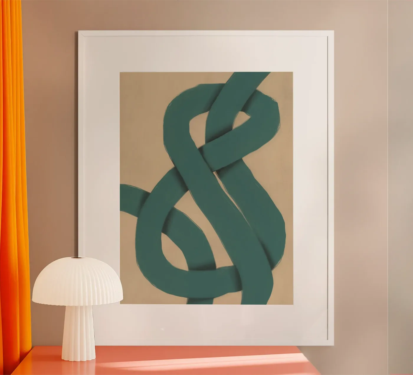 Interlocking green Poster von Little Dean