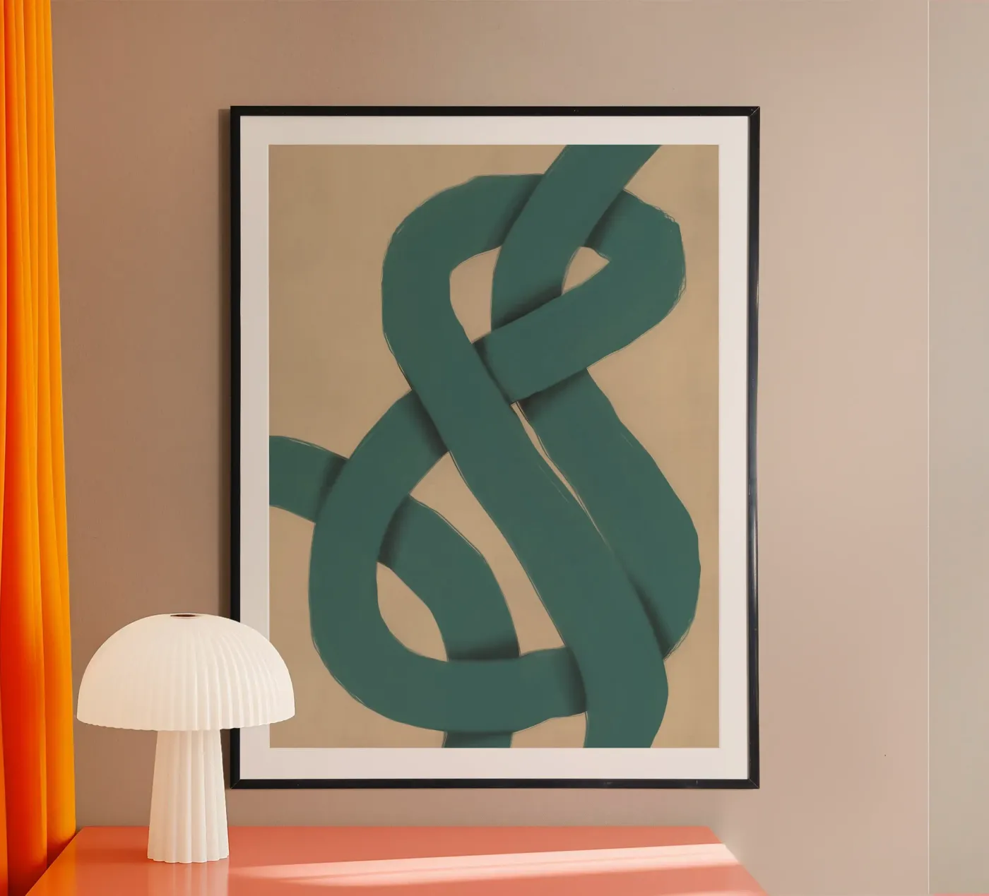 Interlocking green Poster von Little Dean