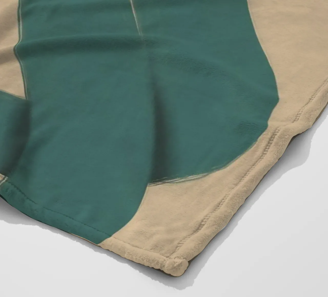 Interlocking green fleecedeken van Little Dean