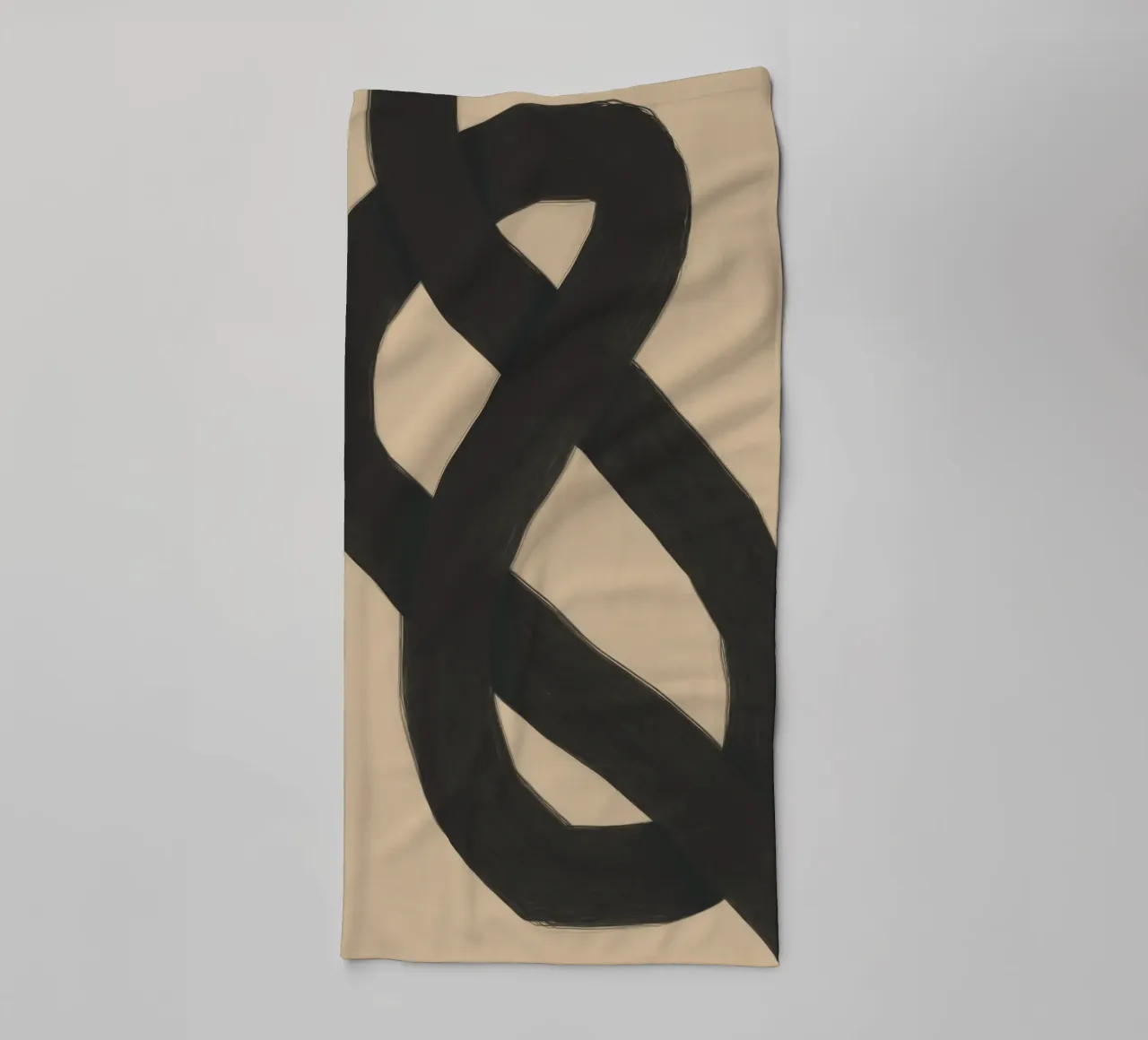 Interlocking black towel by Little Dean