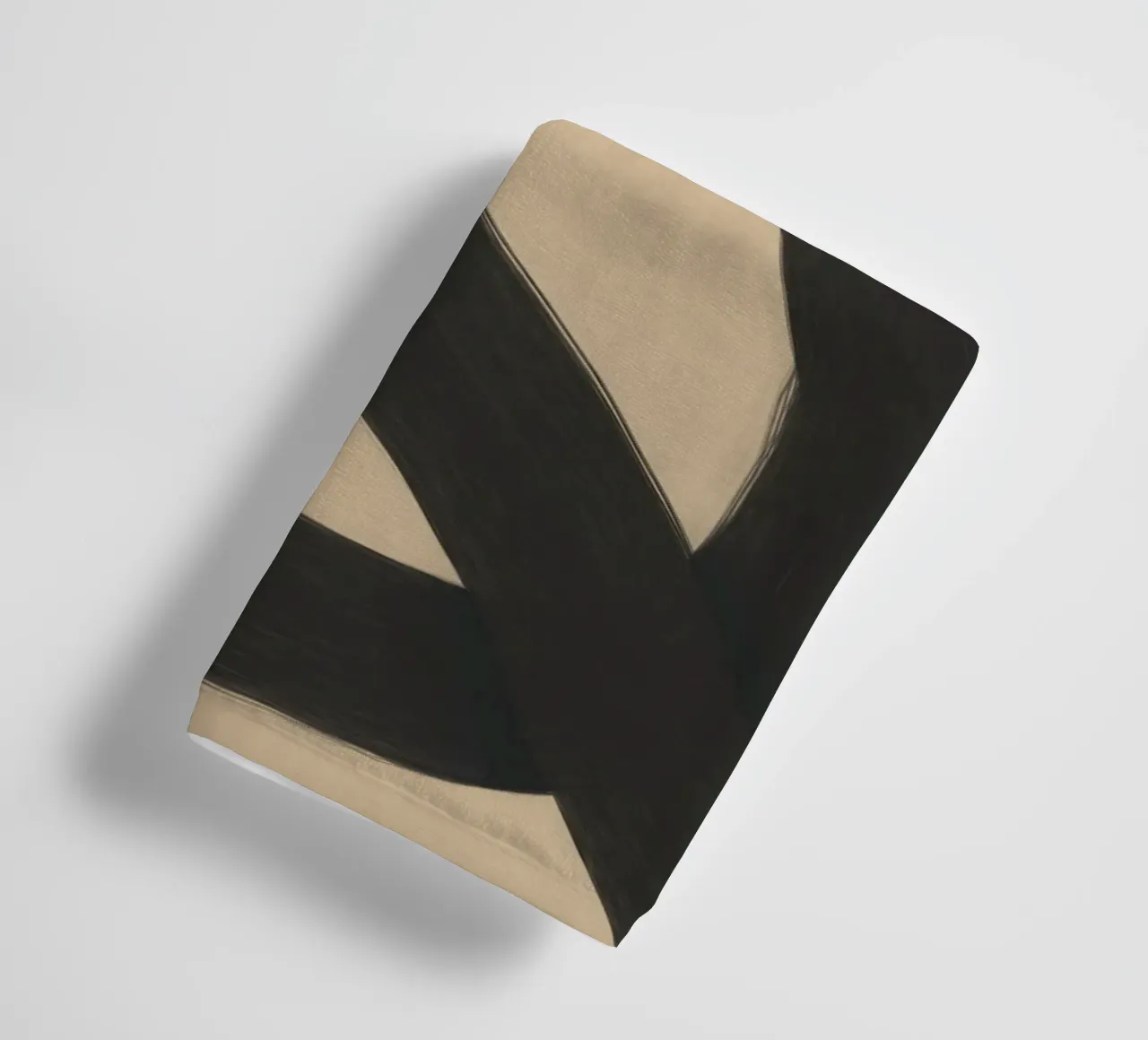 Interlocking black towel by Little Dean